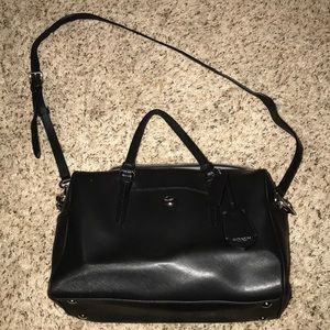 Coach black cross body/ top handle bag